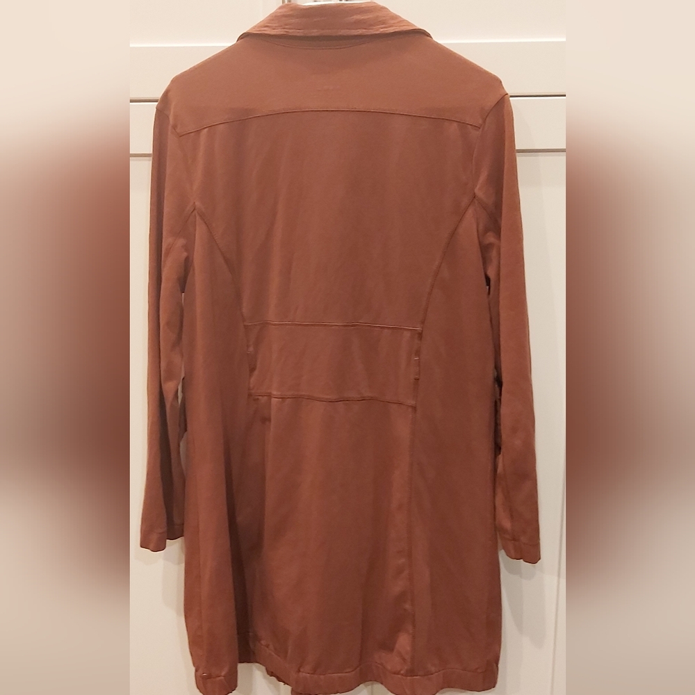 Neon Buddha Rust Button-Up Coat - Picture 7 of 9